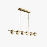 Long Ring Glass Gold Pendant Light - Clowas